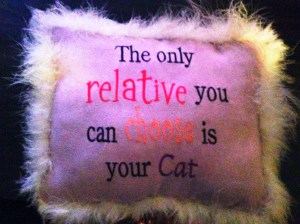 I think after this mom gift I had to talk with her about toning down the kitty gifts. This I do regret. 
